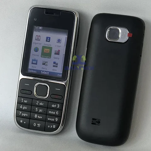 Оригинальный разблокированный мобильный телефон C2 C2-01 2G 3G с поддержкой мобильного телефона на ивритском, русском и арабском клавиатуре, не поддерживает USB-контакты