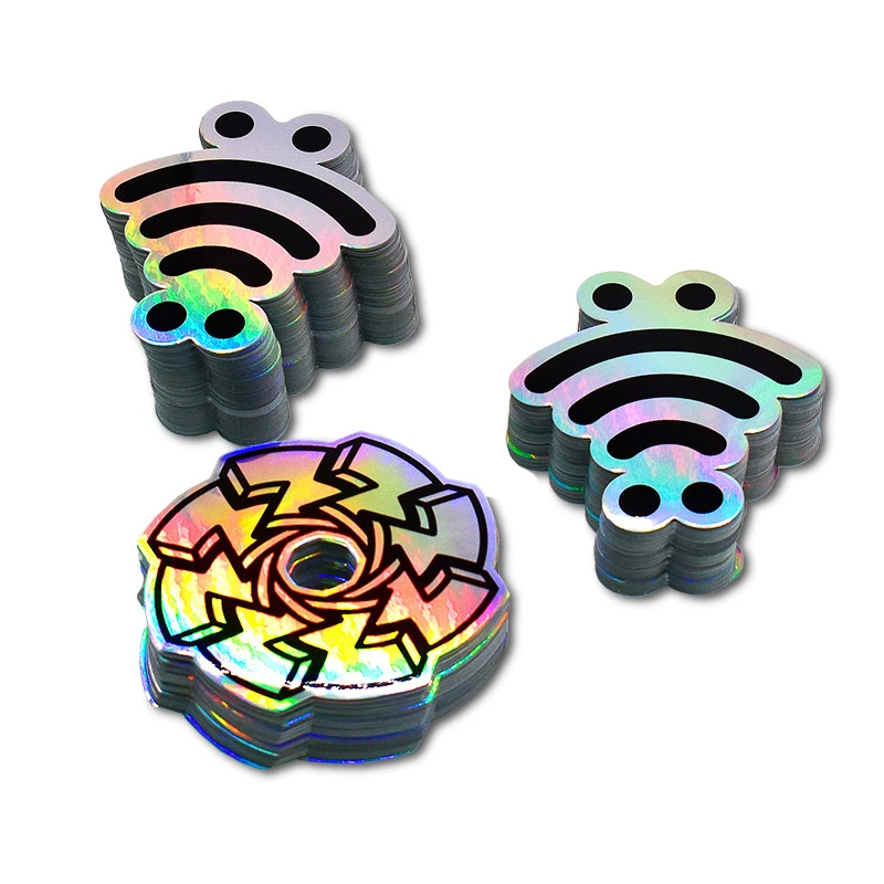 Индивидуальная печать наклейка с мультяшным поцелуем белые виниловые