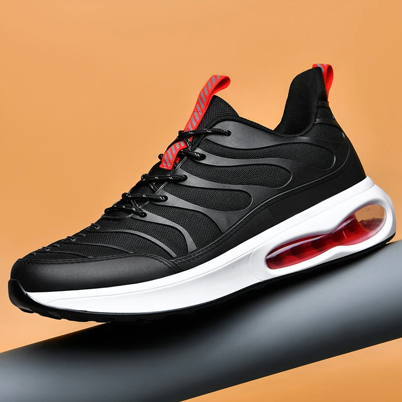 RUMDAX Mens Professional Air Cushion Mesh Breathable Running Shoes Outdoor Sports Athletic Walking Shoes Sneakers Plus Size 46