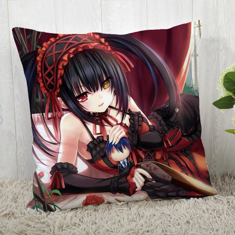 

DATE A LIVE Pillow Cover Customize Pillow Case Modern Home Decorative Pillowcase For Living Room 45X45cm