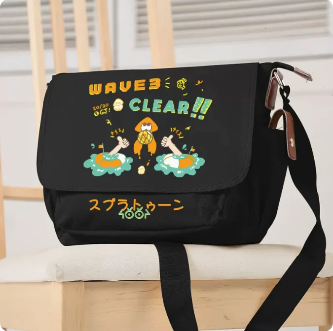 

Anime Splatoon Crossbody Canvas Bags School Bag Unisex Messenger Bag Fashion Shoulder Bag 1226