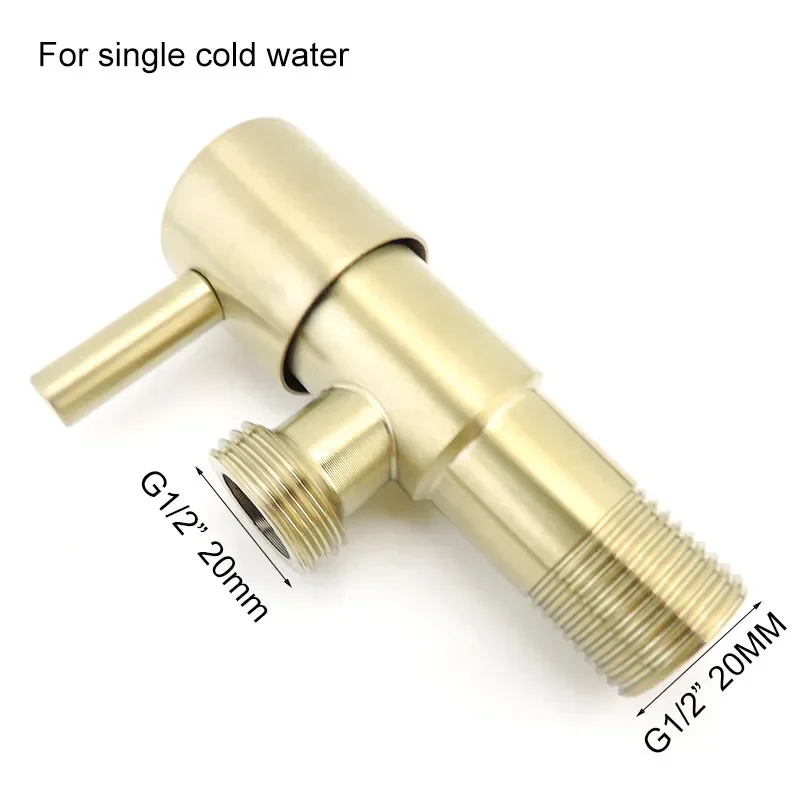 Классический смеситель для биде из нержавеющей стали с одним отверстием матовая