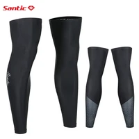 santic cycling leg warmers breathable calf compression leg covers bike kneepad protect covers leggings covers uv protection