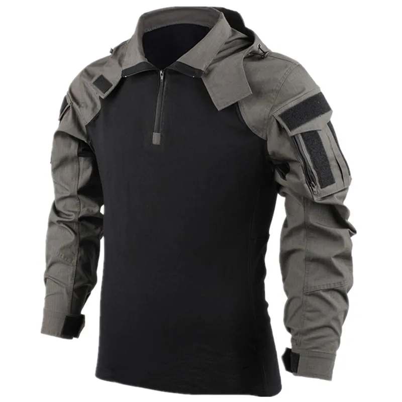 

Мужская камуфляжная армейская футболка Мультикам, военная Боевая тактическая рубашка для страйкбола, пейнтбола, кемпинга, охоты