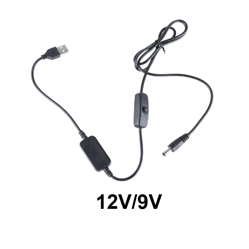 Кабель-переходник USB-DC12V повышающий преобразователь напряжения USB кабель