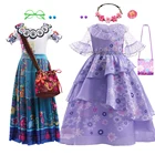 Женский длинный костюм принцессы, с цветочными оборками