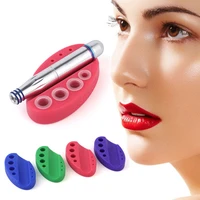 oval silicone tattoo ink pigment cup holder embroidery paint caps stand microblading pen rack eyebrow makeup machine accessories