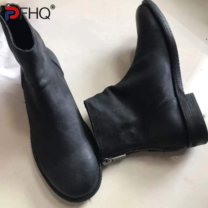 

PFHQ, Новинка весна-осень 2023, Мужская модная дышащая винтажная стандартная повседневная обувь с увеличением роста 12A6536