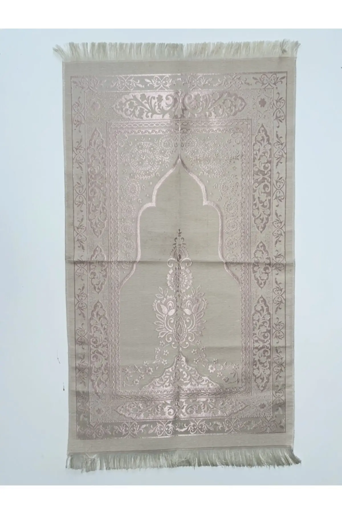 

Des White Cotton Powder Prayer Rug