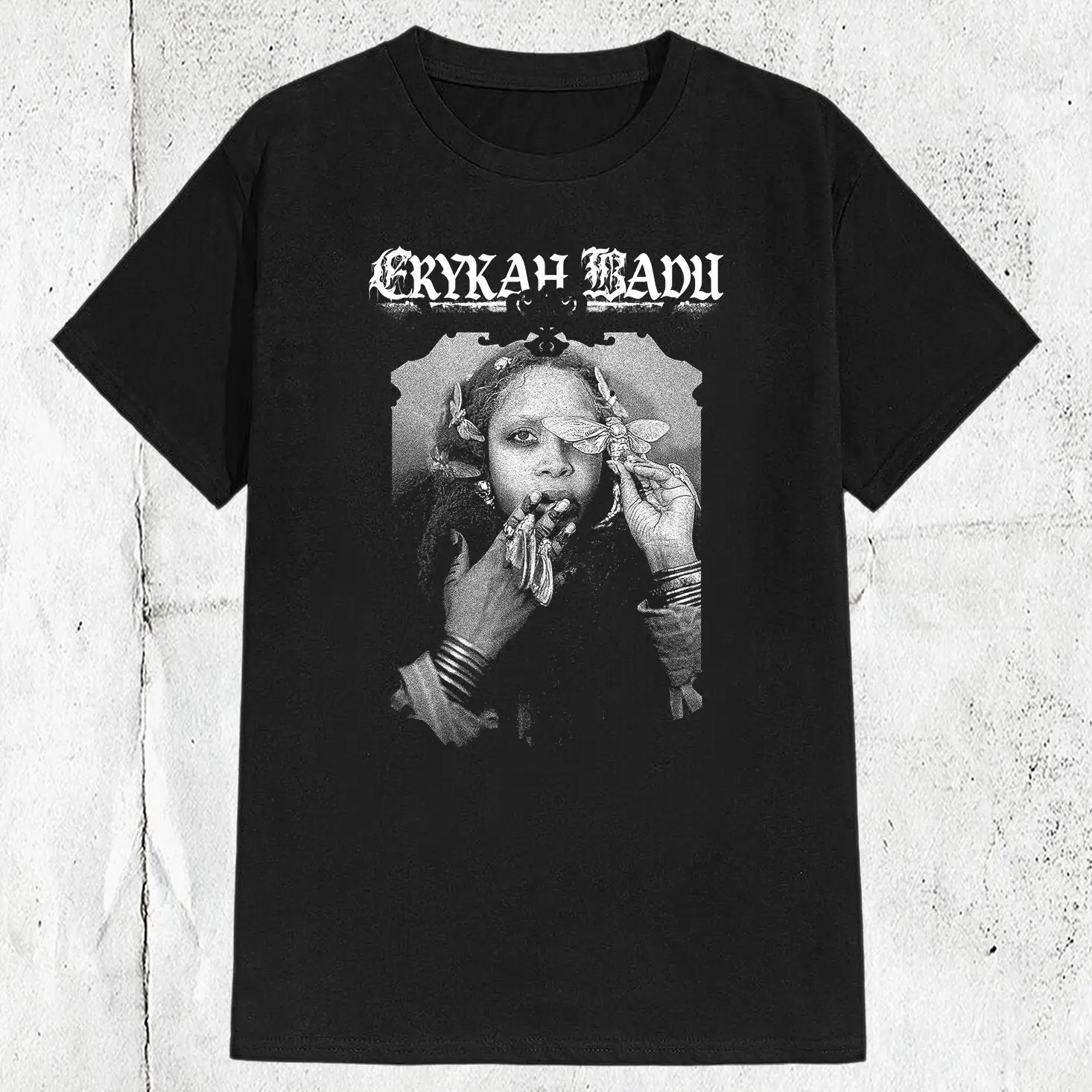 Винтажная металлическая футболка в стиле 80-х 90-х Erykah Badu