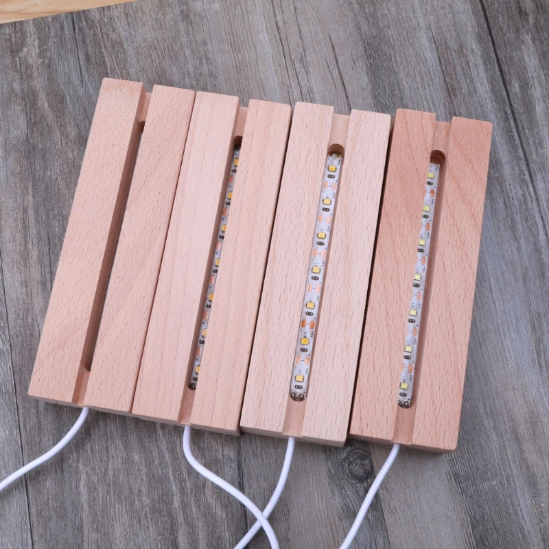 

Полимерная художественная прямоугольная светодиодная осветительная стойка с подсветкой из хрустального дерева