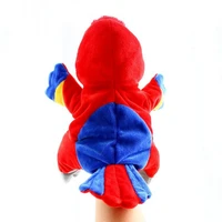 doll soft plush simulation bird parrot sleeve hand puppet stuffed toy kids gift
