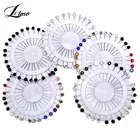 1230 шт.компл. Хрустальный бриллиант брошь в форме колеса, Длинные булавки для шитья, для свадебной шляпы, хиджаба, шарфа