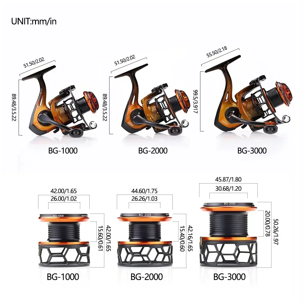 Спиннинговая рыболовная катушка JOSBY цельнометаллическая леска чашка Pesca 1000 2000 3000