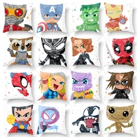 marvel cartoon pillow covers spider man captain america iron man groot decorative home bedroom cushion cover4545cm