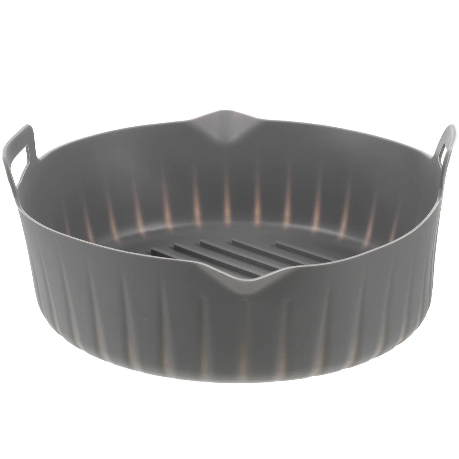 

Air Fryer Basket Silicone Pan Pot Reusable Liner Stick Non Baking Crisper Pizza Replacement Cooking Cushion Washable Cake