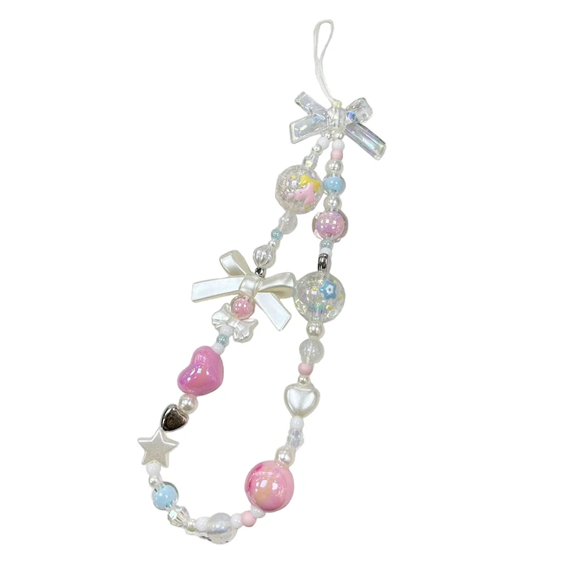 Красочный Браслет С Бантом И Бусинами В Форме Сердца Цветок Бабочка Цепочка Для