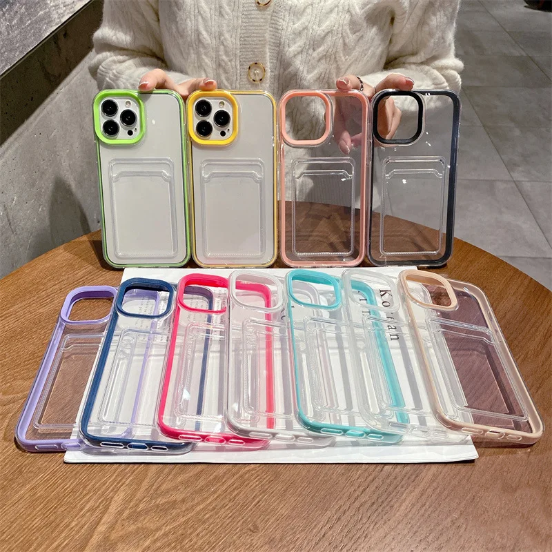 

Прозрачный чехол с рамкой для iPhone 14 13 12 11 Pro Max Xr 7 8 14 Plus Xs Max