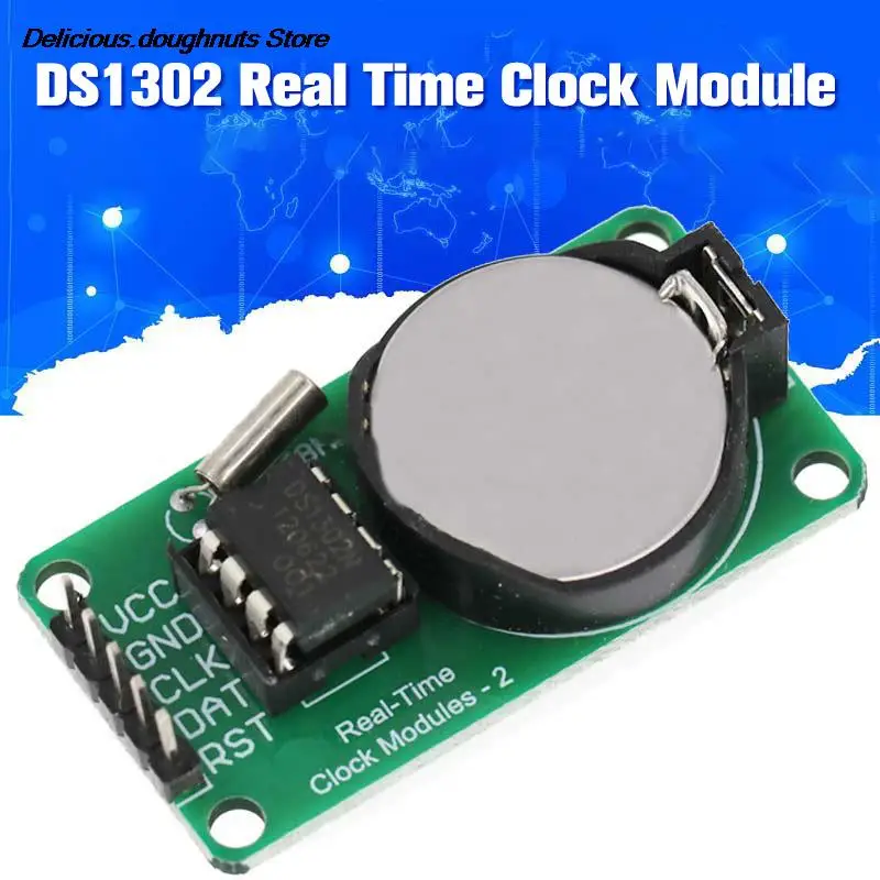 Модуль часов DS1302 в режиме реального времени с батареей для AVR PIC SMD CR2032, модуль электронных компонентов при сбое питания