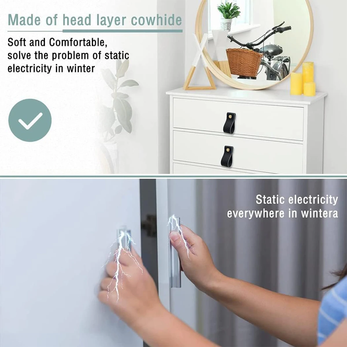 Кожаные ручки 6 4X2 5 см ручной работы