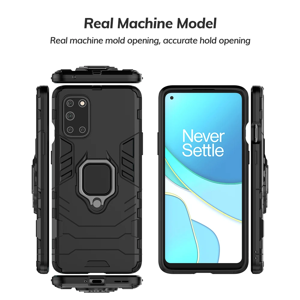UFLAXE Original Shockproof Case for OnePlus 8 / 8 Pro / OnePlus 8T Back Cover Hard Casing with Ring Stand enlarge