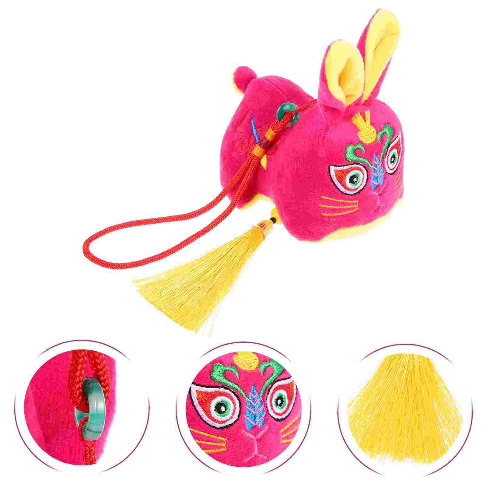 

Plush New Year Rabbit Pendant Hanging Decorations Decoration Indoor Ornament Decor