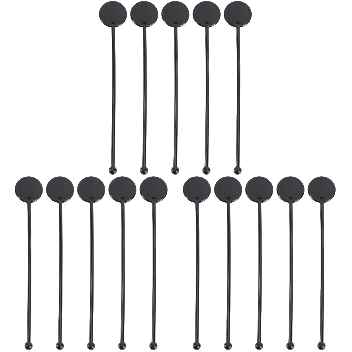 

Sticks Cocktail Stirrers Coffee Beverage Mixing Swizzle Stirring Stick Rod Drink Stirrer Stir Spoon Metal Black Martini
