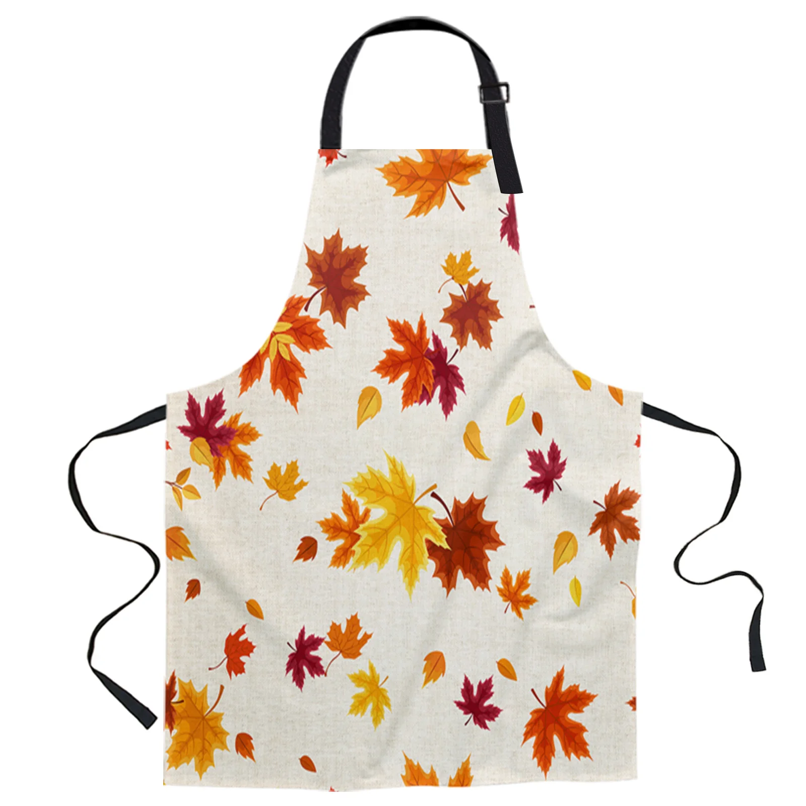

Женский Кухонный Фартук с кленовыми листьями, водонепроницаемый, для украшения кухни, ресторана, выпечки, праздника, осень