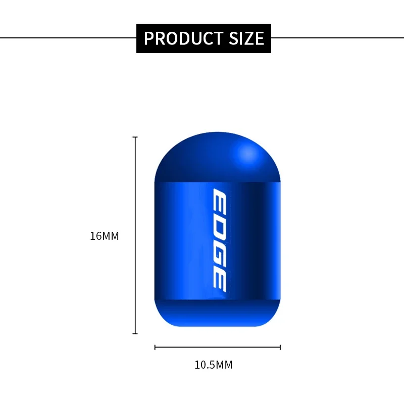 Колпачки клапанов автомобильных колес 4 шт. металлическая основа для шин C-MaX Edge