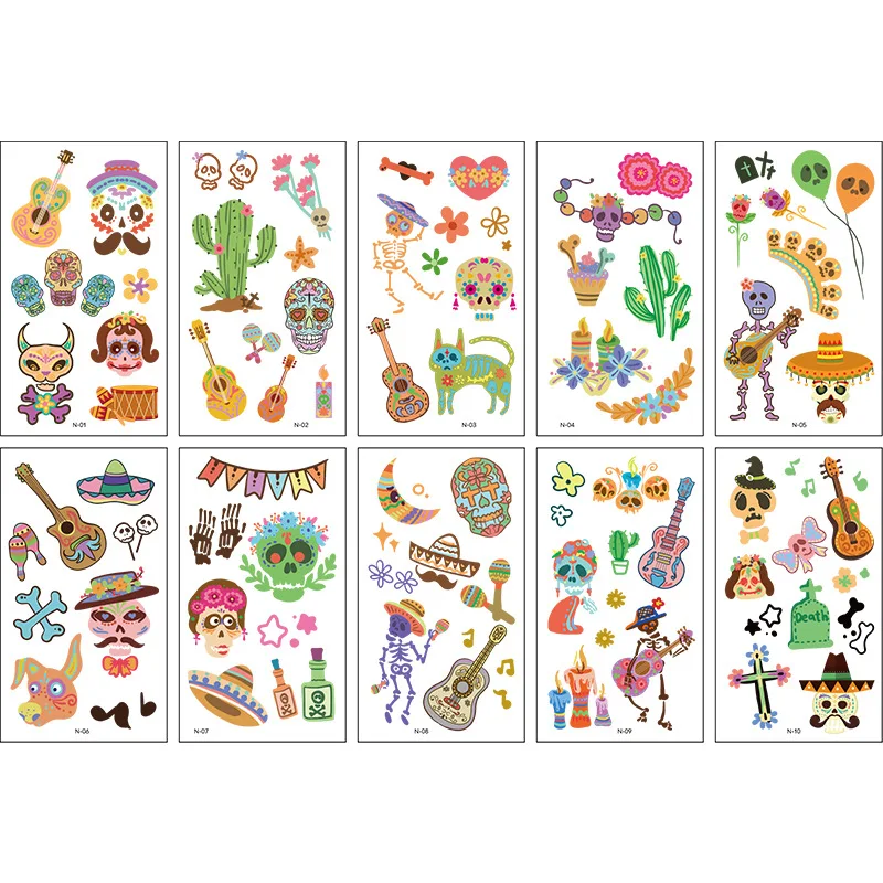 10 упаковок временные тату-наклейки на руку для детей |
