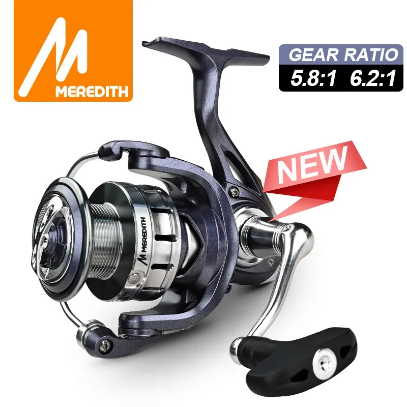 MEREDITH LIBRA High Strength Body Spinning Fishing Reel 18KG Max Carbon Washer Drag 7+1BB 5.8.1 Or 6.2.1 High Speed Ratio