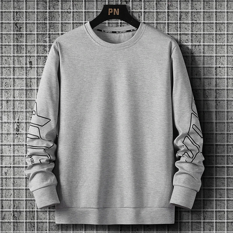 

Autumn New Large Size Men's Round Neck Sports Sweater 10XL160KG Bust 156CM 9XL 8XL 7XL 6XL Loose Print Versatile Casual Sweater