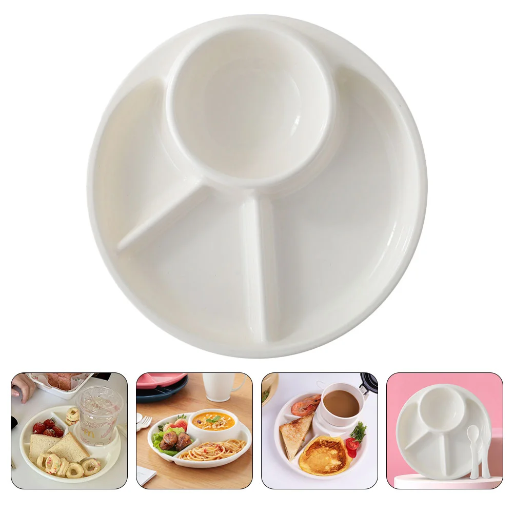 

Divided Plate Plates Servingtray Dishdinner Compartment Trays Breakfast Salad Dessert Portion Fruit Appetizer Platter