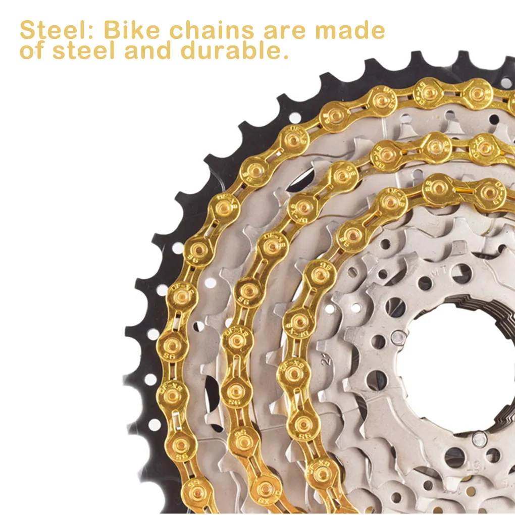 

Bike Chain Hollow Rustproof Cycling Accessories Waterproof Double X-bridge Lightweight Single Speed Chain 11 Speed