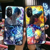 naruto vs sasuke clear phone case for huawei honor 20 10 9 8a 7 5t x pro lite 5g black etui coque hoesjes comic fash design