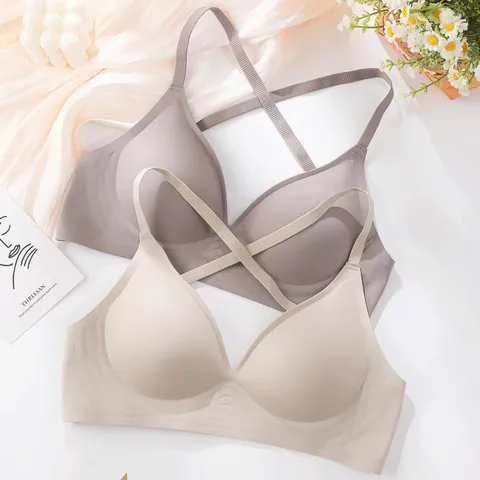 Women's Deep V Bras Traceless Seamless Underwear Push Up Bralette Wireless Backless Bra Beauty Cross Back Sexy Lingerie