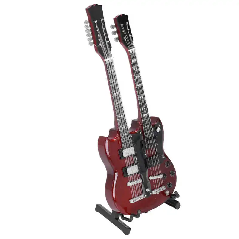 

Guitar Toy Miniature Beech Materials Mini Guitar for Decoration for Gift