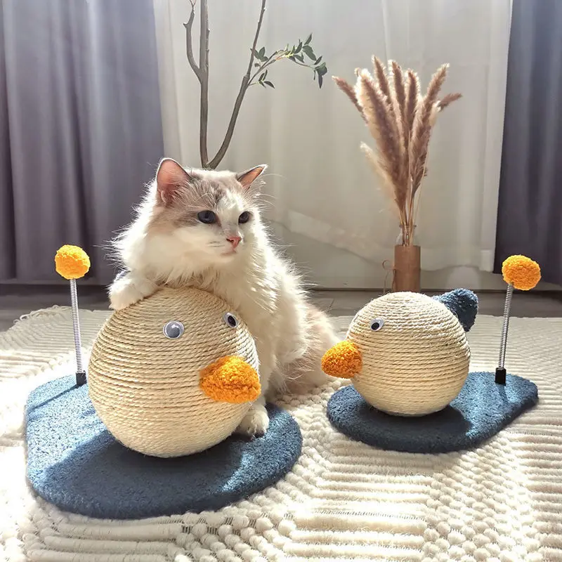 

Lovely Cat Scratching Ball Cat Scratcher Cat Grabbing Board Bite Resistant Bounce Kitty Scratching Ball Entertainment