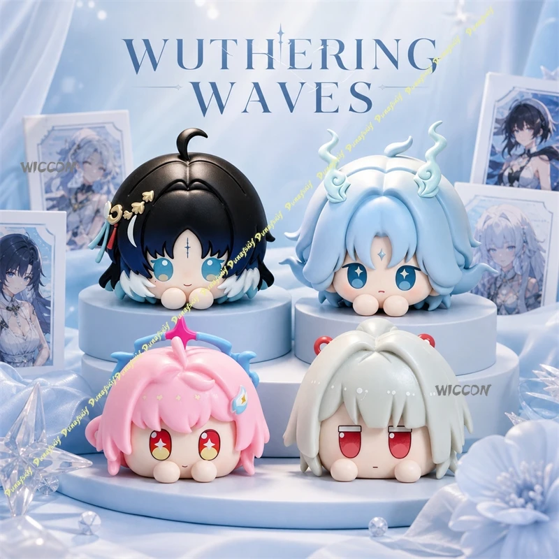 Фото Фигурки Wuthering Waves Yangyang/Qingxiao/Aemeath/Hiyuki: Набор мини-моделей Q-версии Чиби Мочи, настольное украшение, фан-мерч, подарок №1