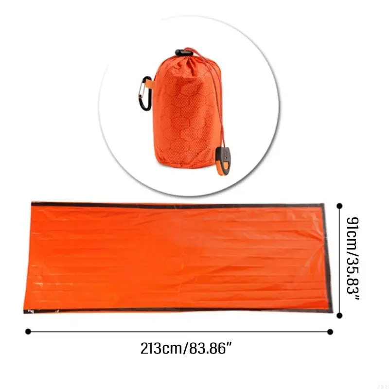 P0UB Emergency Specking Bag легкий тепловой мешок одеяло для укрытия выживания |