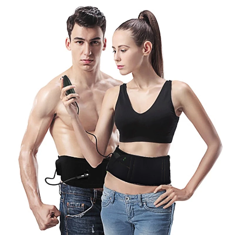 

Electric Abdominal Muscle Stimulation Fitness Abs Trainer EMS Massager Slimming Belt Fat Burning Bodybuilding Machine Health