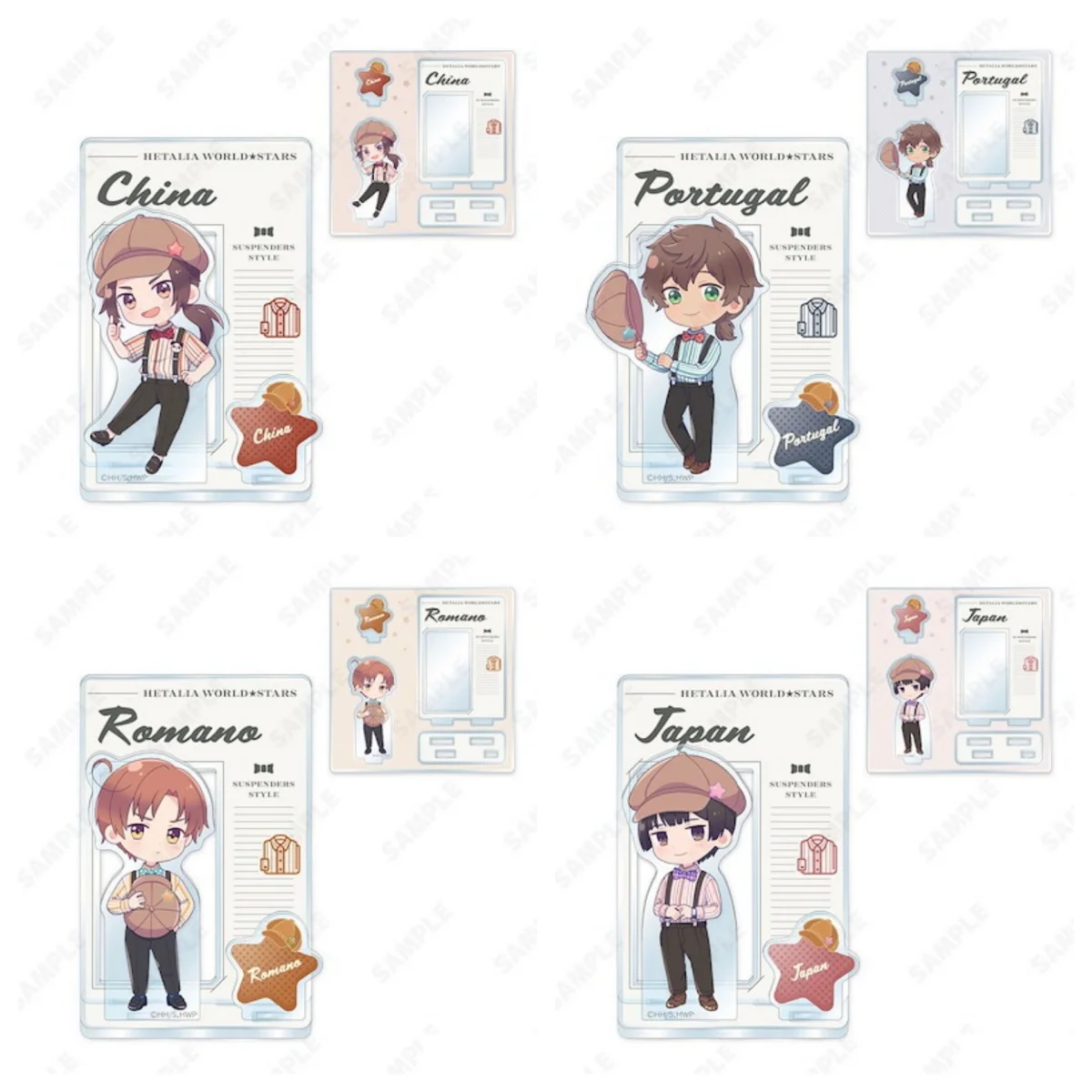 Фото Акриловая фигурка-подставка 10 см по аниме Hetalia World Stars, украшение для книжной полки, милые товары, изображения высокого разрешения, в подарок, брелок №1