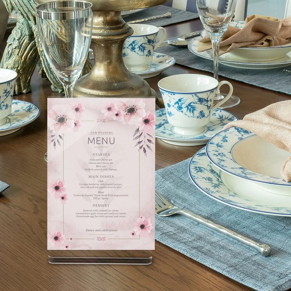 4 шт. подставка для дисплея держатель таблички меню настольная стойка хранения