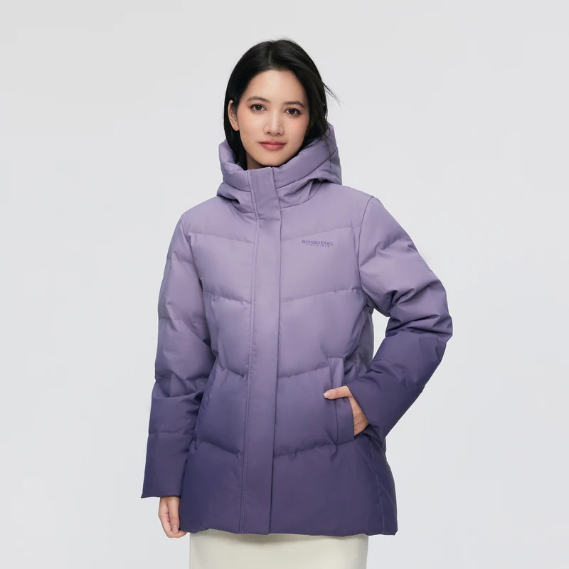 BOSIDENG 2024 новый пуховик для женщин теплая зимняя куртка утепленная