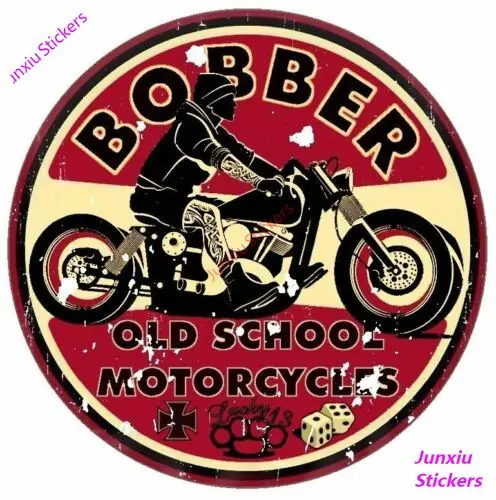 

Retro Aufkleber Bobber Old School Motorcycles Sticker Race Retro Vintage Scratch-Proof Exterior Decoration KK Material KK12*12cm