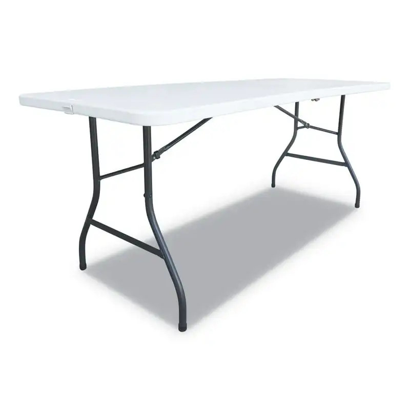 

Складной 6-футовый стол белого цвета из смолы