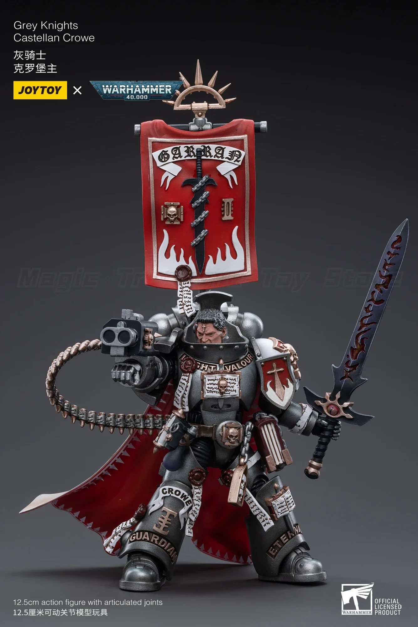 Фото 【MT】JOYTOY 1/18 Фигурка Warhammer 40K Grey Knights Castellan Crowe Модель Коллекция игрушек №3