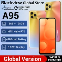【World Premiere】Global Version Blackview A95 8GB RAM 128GB ROM Octa Core 6.5" Display Smartphone MTK Helio P70 4380mAh Battery