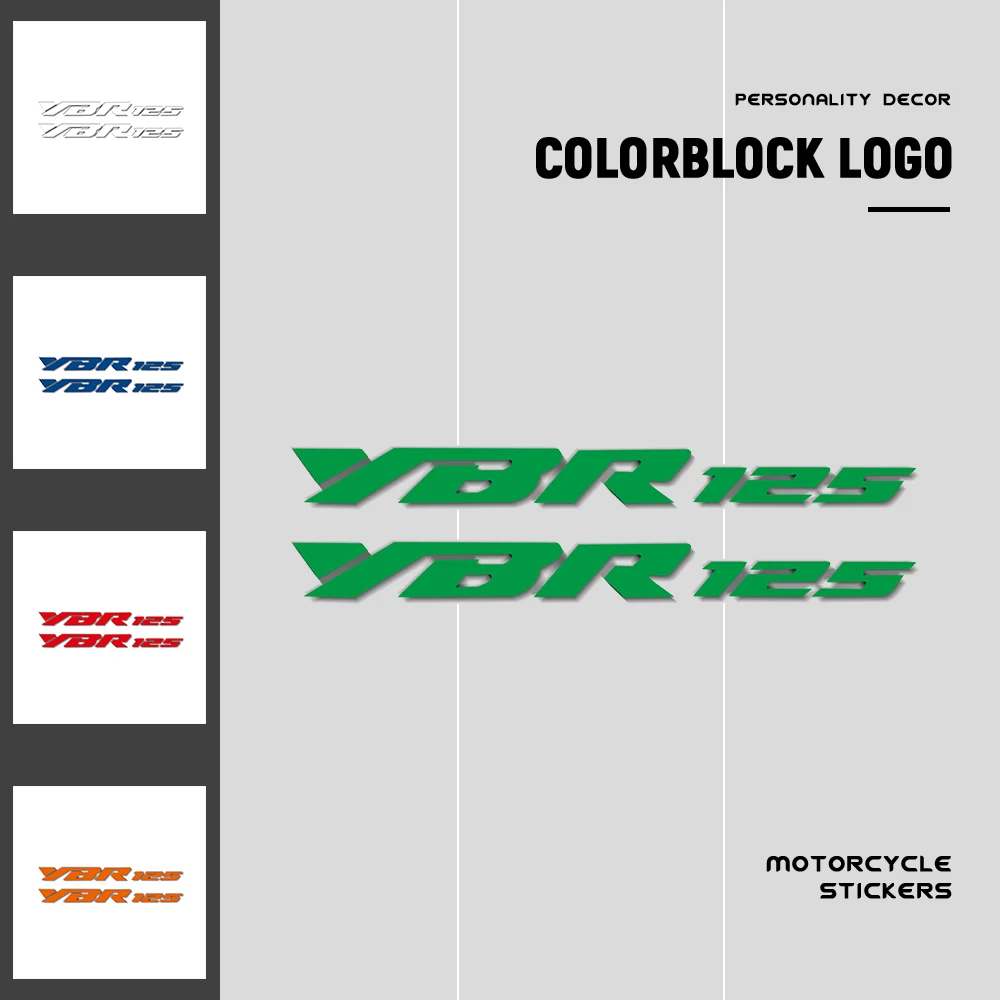 

Carenado reflectante para motocicleta, pegatinas de casco de equipaje portátil, calcomanías de decoración para Yamaha YBR 125 yb