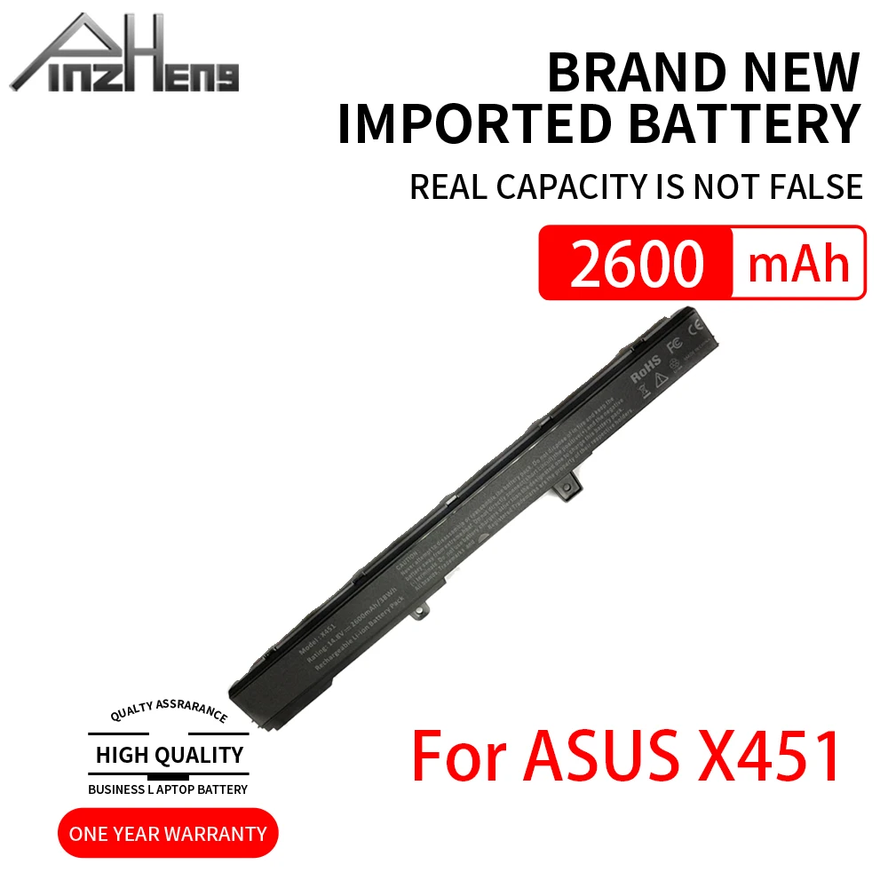 

PINZHENG Laptop Battery A41N1308 A31N1319 0B110-00250100 X551M For Asus X451 X551 X451C X451CA X551C X551CA Series Battery